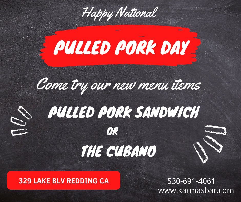 Happy National Pulled Pork Day! 1 Pulled Pork Day